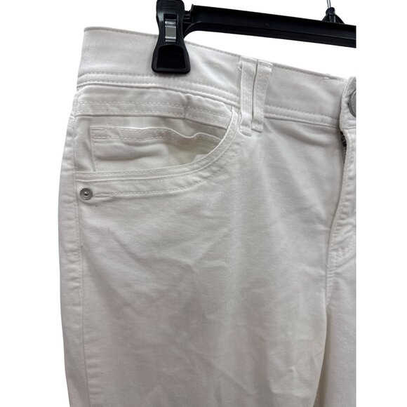 Democracy Womens White Ankle-Length Jeans With "Ab" Technology Size 14 SKU 8222 - Picture 3 of 9